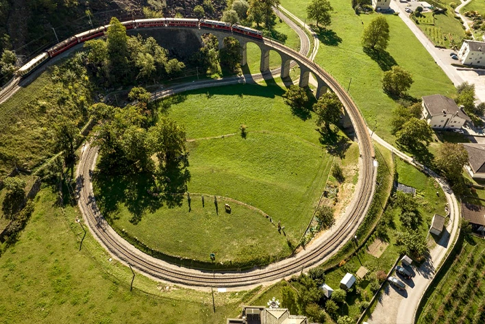 Bernina Express Landwasser Viaduct