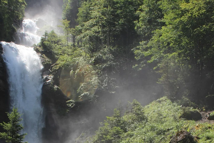 Giessbachfalle Waterfall in Summer