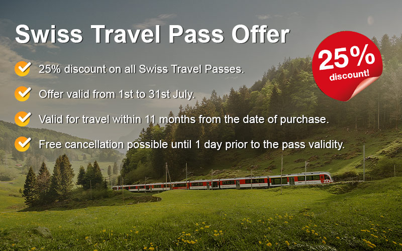 swiss pass 25% off